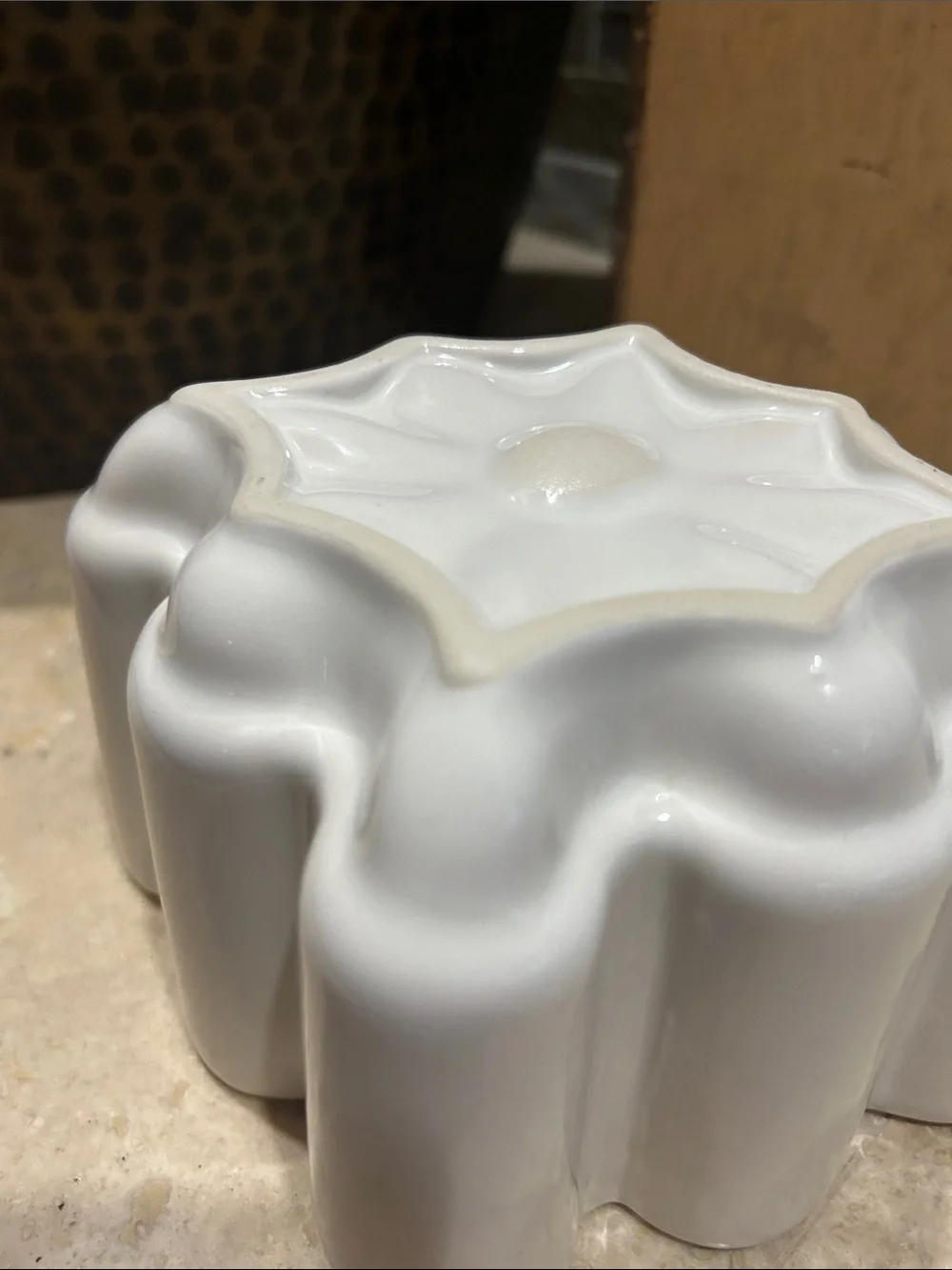 vintage ceramic jelly or pudding mold